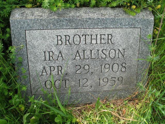 Ira Allison tombstone