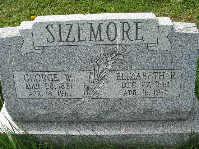 George W. Sizemore tombstone
