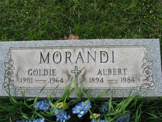Goldie and Albert Morandi tombstone
