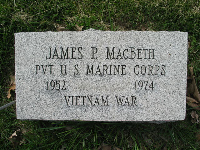 James P. MacBeth tombstone