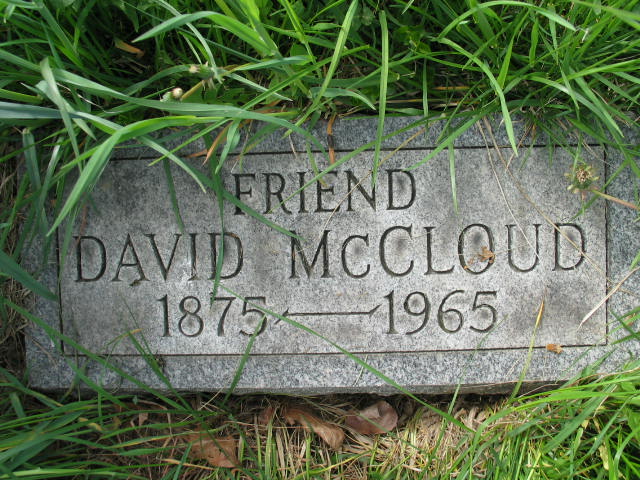 David McCloud tombstone