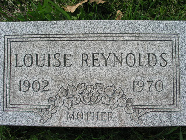 Louise Reynolds tombstone