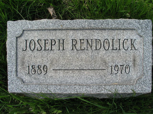 Joseph Rendolick tombstone