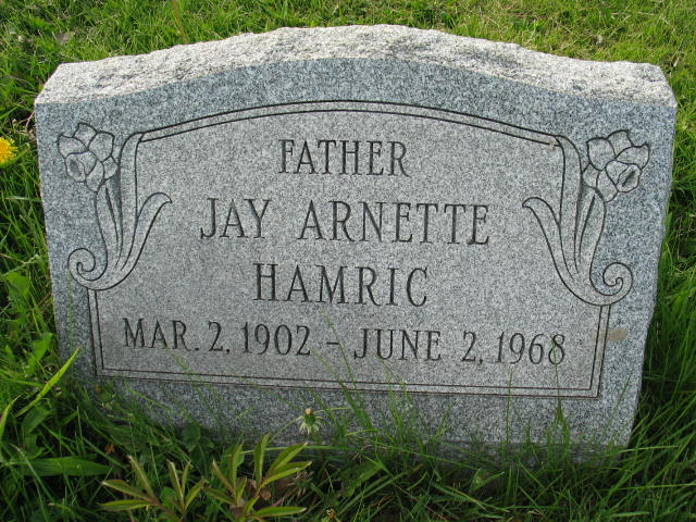 Jay Arnette Hamric tombstone