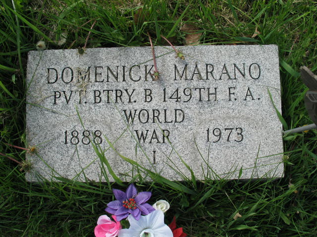 Domenick Marano tombstone