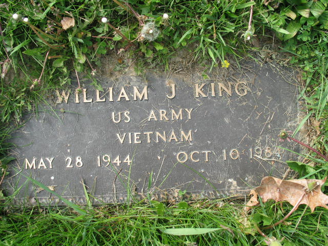 William J. King tombstone