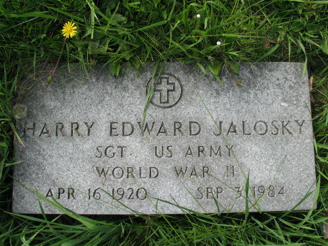 Harry Edward Jalosky tombstone
