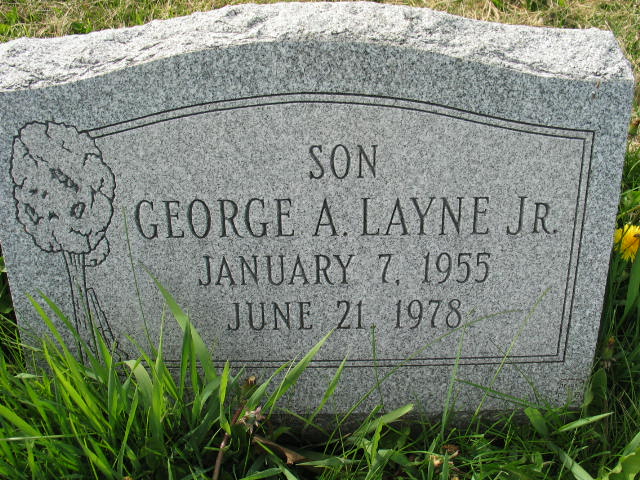 George A. Layne Jr. tombstone