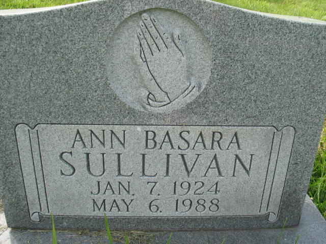 Ann Basara Sullivan tombstone