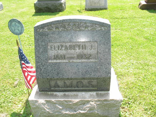 Elizabeth J. Amos tombstone