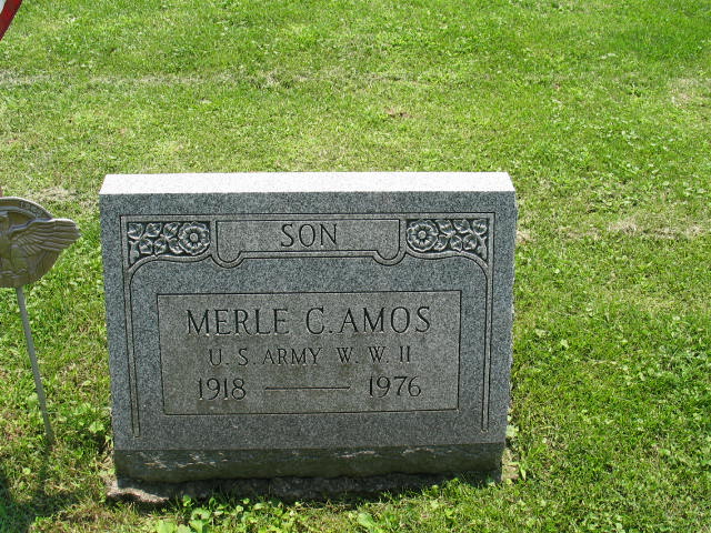 Merle C. Amos tombstone