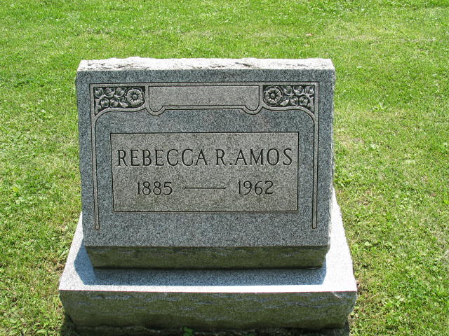 Rebecca R. Amos tombstone