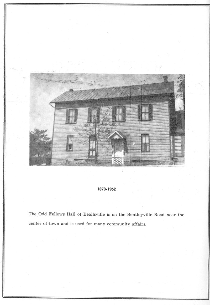 Beallsville Cemetery Centennial program page 2