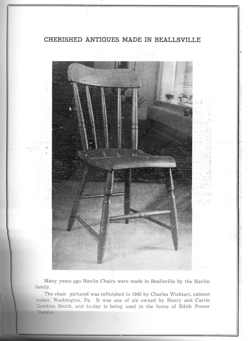 Beallsville Cemetery Centennial program page 55