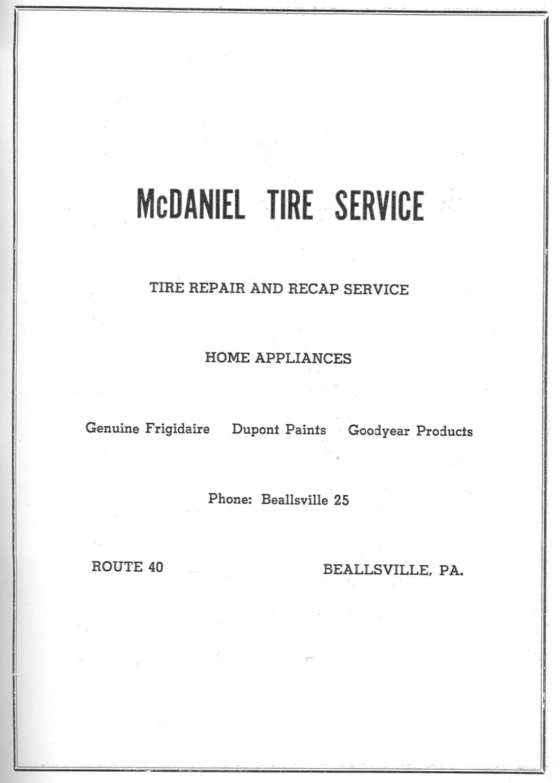 Beallsville Cemetery Centennial program page 61