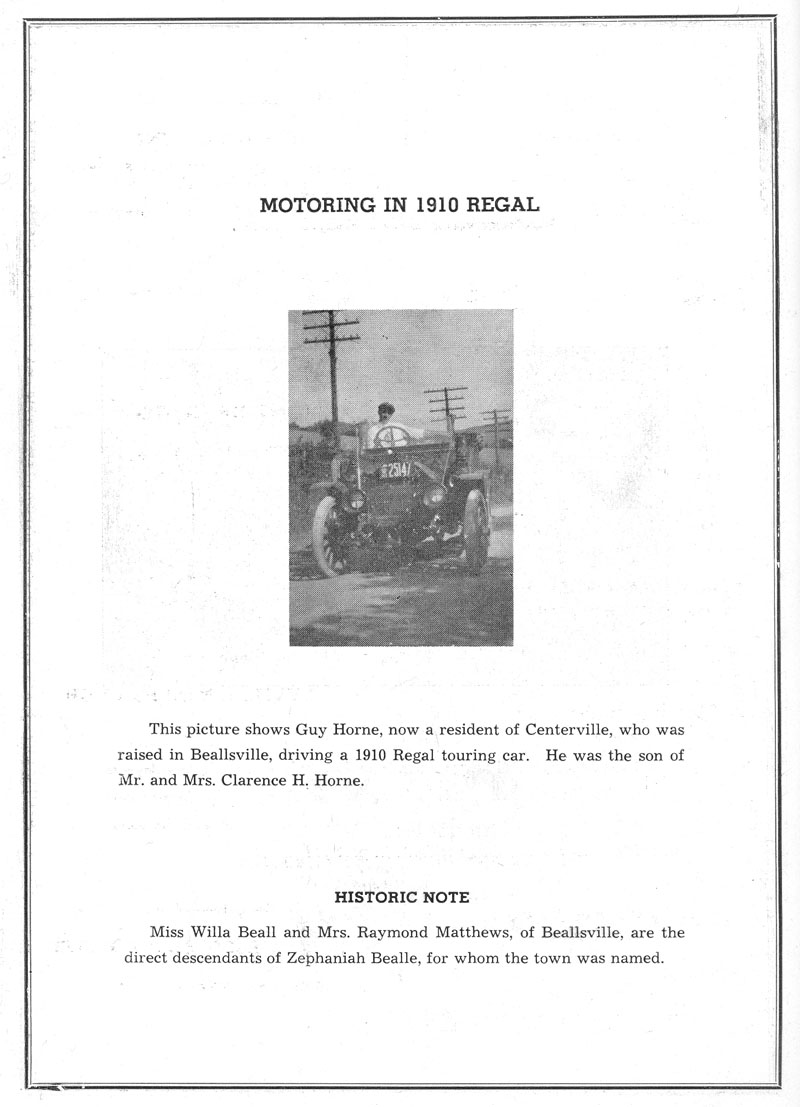 Beallsville Cemetery Centennial program page 66