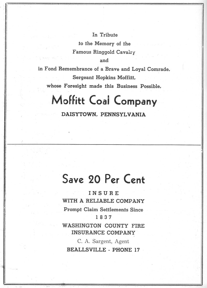 Beallsville Cemetery Centennial program page 74