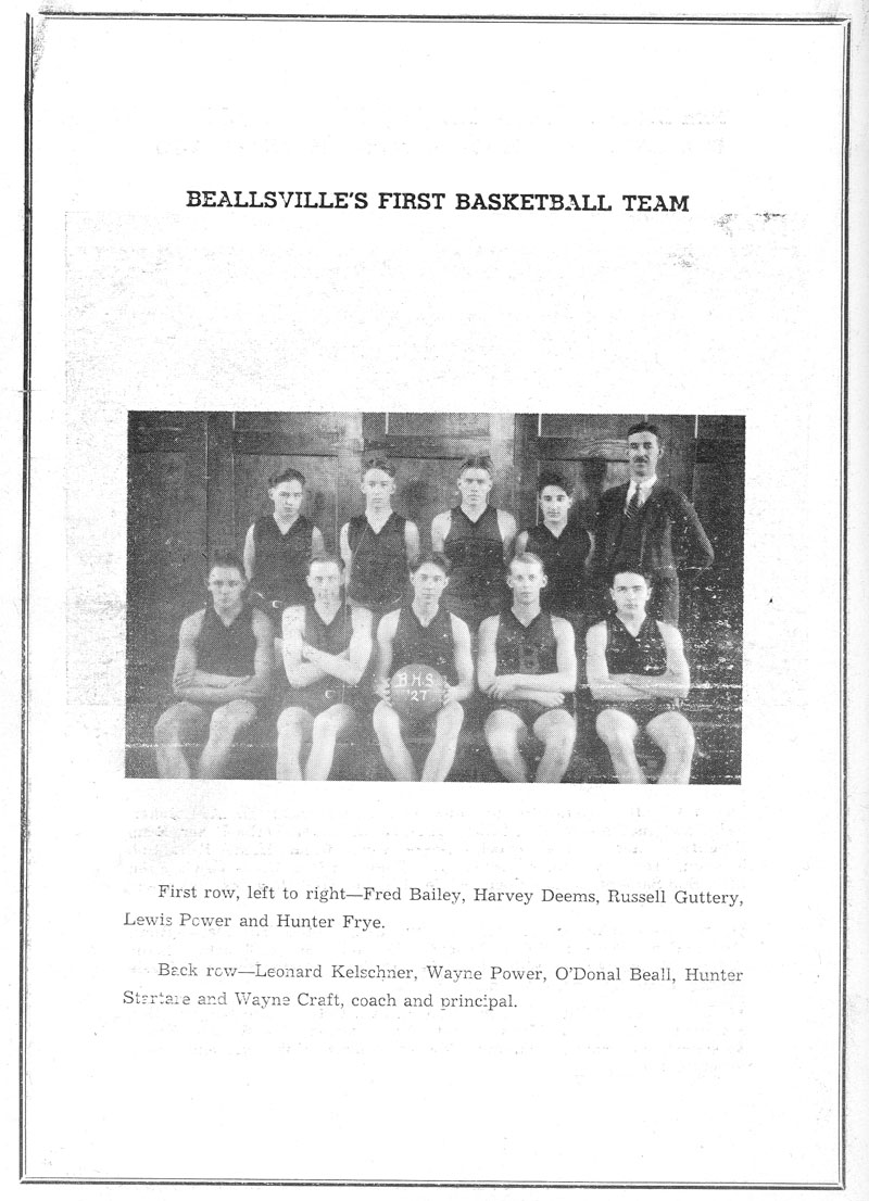 Beallsville Cemetery Centennial program page 78