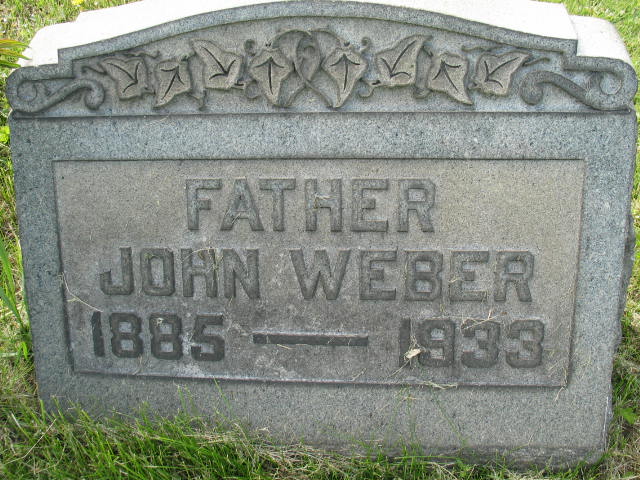 John Weber tombstone