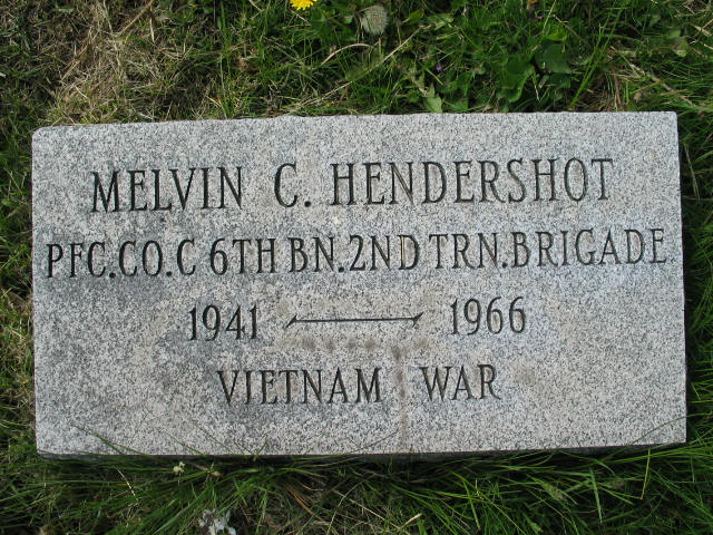 Melvin C. Hendershot tombstone