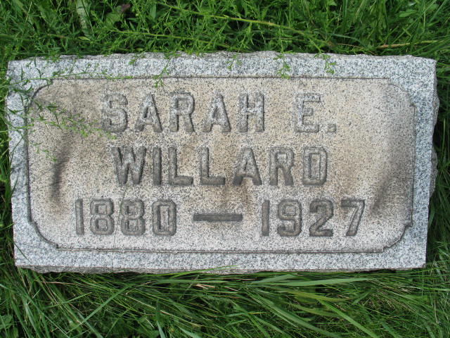 Sarah E. Willard tombstone