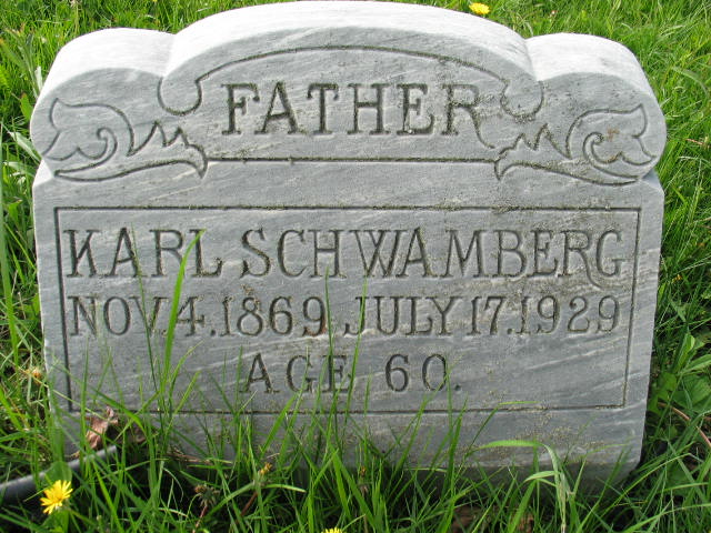 Karl Schwamberg tombstone
