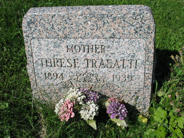 Threse Trasatti tombstone