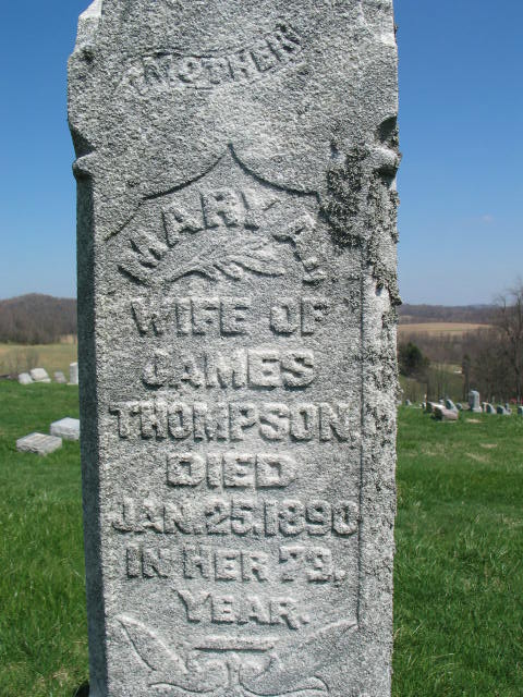 Mary A. Thompson tombstone