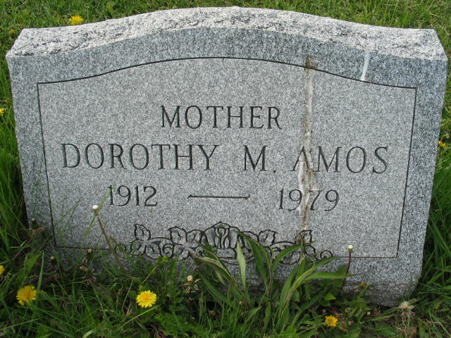 Dorothy M. Amos tombstone