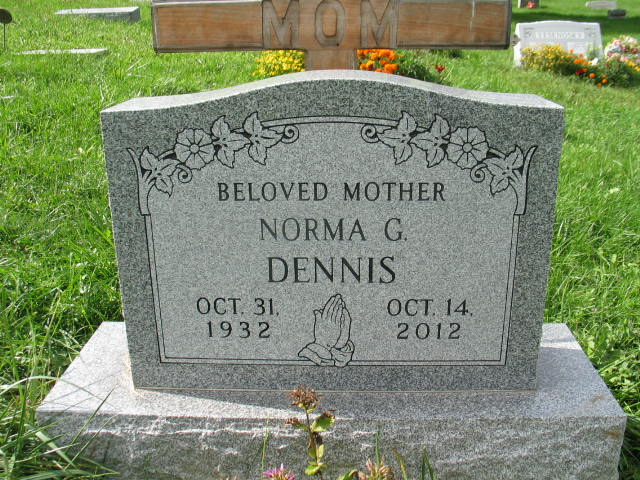Norma G. Dennis tombstone