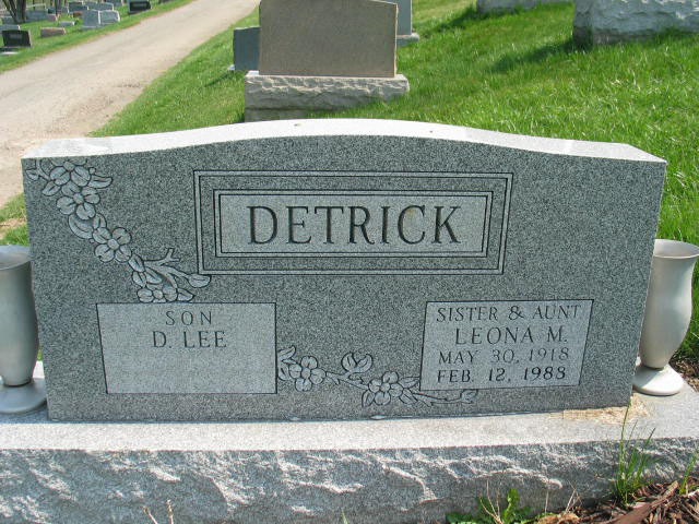 D. Lee Detrick and Leona M. Detrick