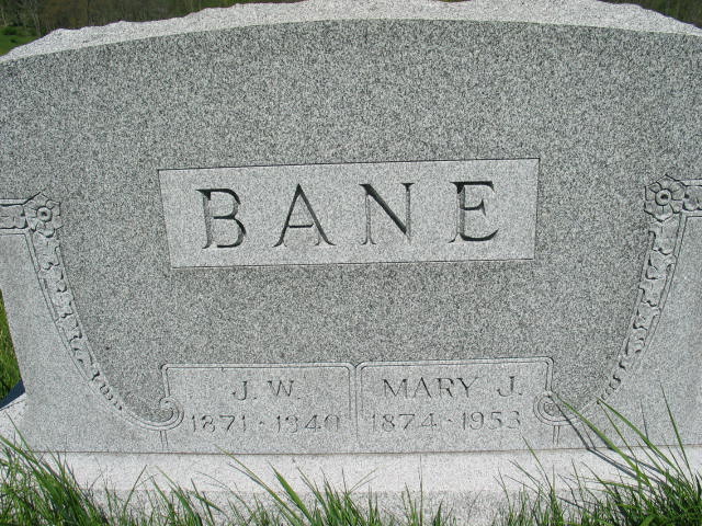 J. W. and Mary J. Bane