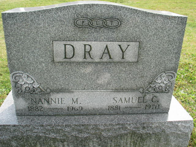 Nannie M. Dray tombstone