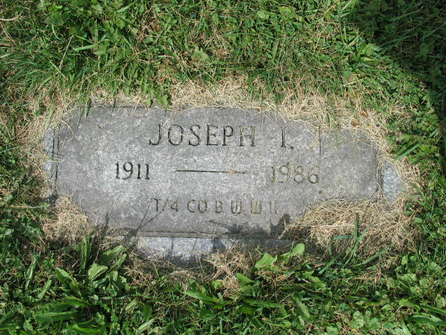 Joseph I. Harshman tombstone