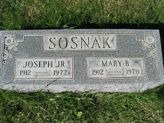 Joseph Jr. and Mary B. Sosnak
