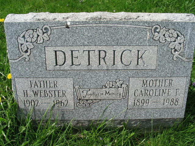 H. Webster and Caroline F. Detrick