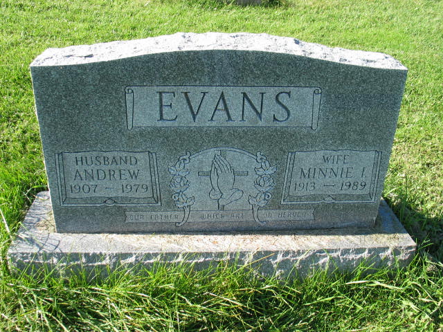 Andrew and Minnie I. Evans