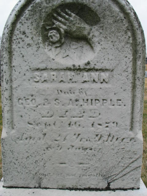 Sarah Ann Hipple tombstone