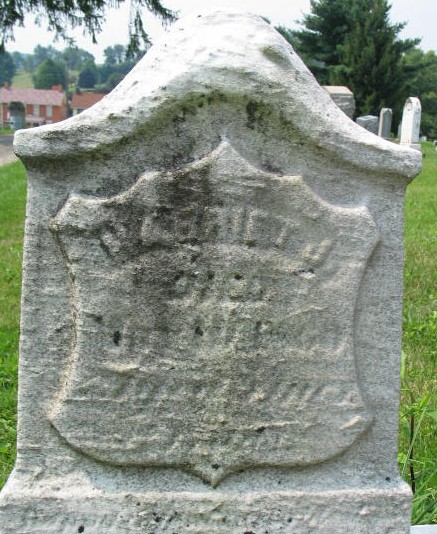 Harriet J. Hill tombstone