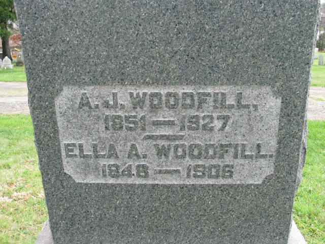 A.J. Woodfill tombstone