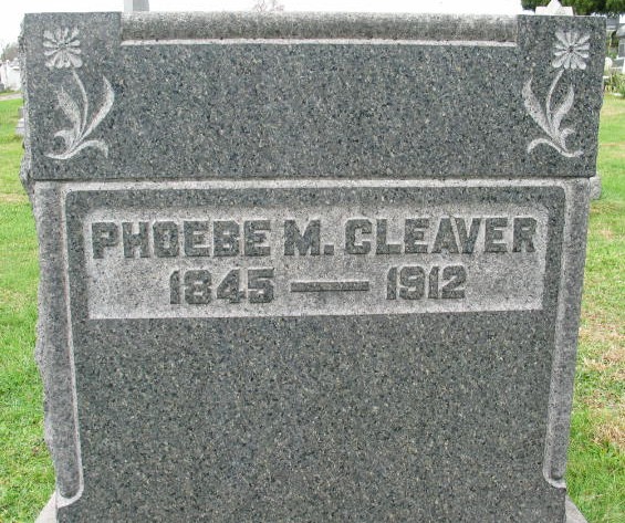 Phoebe M. Cleaver tombstone