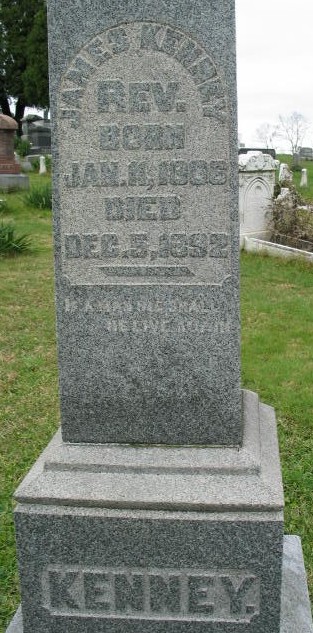 Rev. James Kenney tombstone