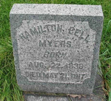 Hamilton Bell Myers tombstone