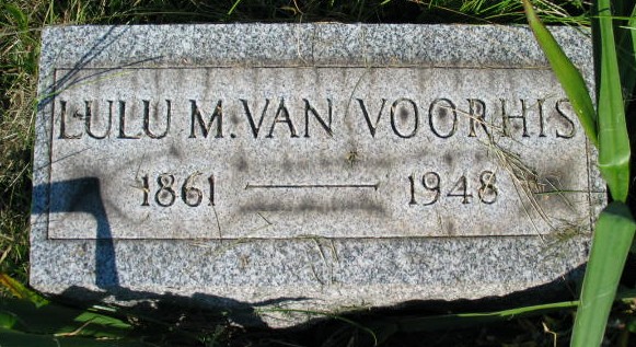 Lulu M. VanVoorhis tombstone