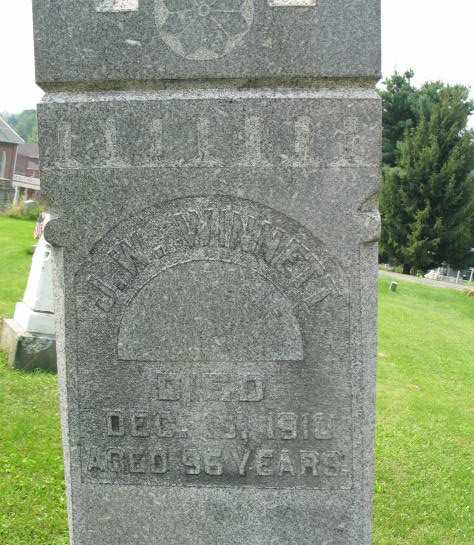 J. W. Winnett tombstone
