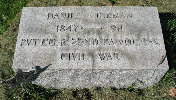 Daniel Hickman tombstone