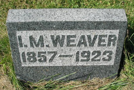 I. M. Weaver tombstone