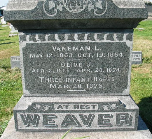 Olive J. Weaver tombstone