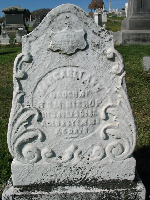 Margaret Ann Bishop tombstone