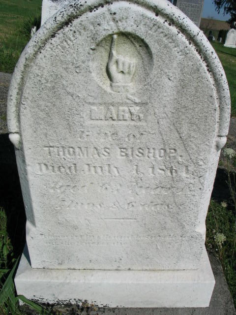 Mary Bishop tombstone